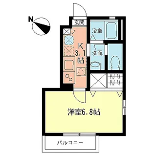 プレジール【1階】の間取り