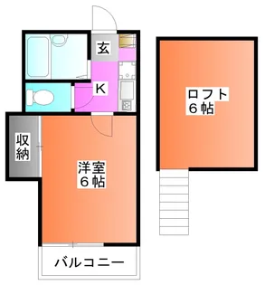 メゾンU並木【2階】の間取り