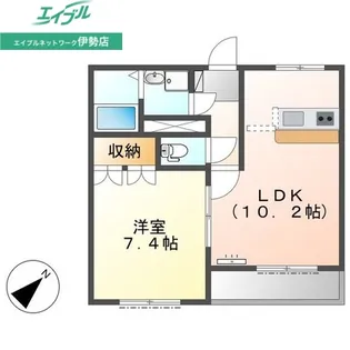 ブザービート【2階】の間取り