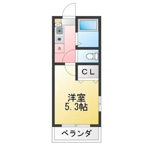 エスポワールセリカワ【3階】の間取り
