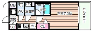 クリスタルグランツBAYフロンティア【7階】の間取り