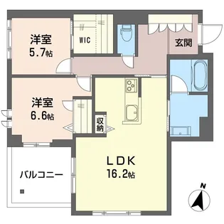 マハロ・ハレ【2階】の間取り