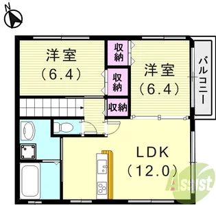 パールグラン【2階】の間取り