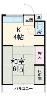 コーポ椿【1階】の間取り