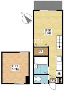 ウィステリア壱番館【1階】の間取り