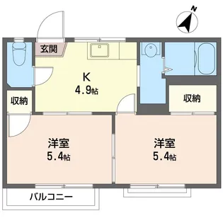ハイツプラネット【2階】の間取り