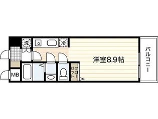 AXiS(アクシス)大塚西【3階】の間取り