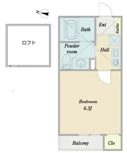 コンフォートエスパス【2階】の間取り