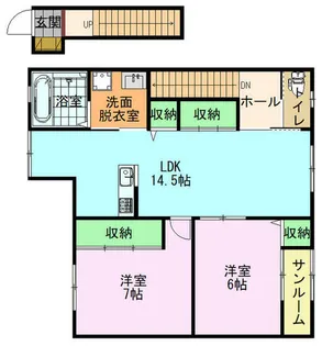 ラックルミエール【2階】の間取り