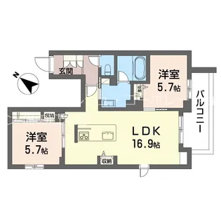 サクラ ステージ【2階】の間取り