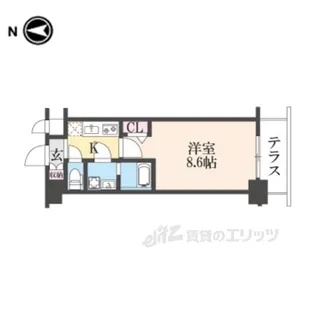 CRESTTAPP京都太秦天神川DEX2【1階】の間取り