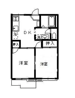 ユーパレス【1階】の間取り