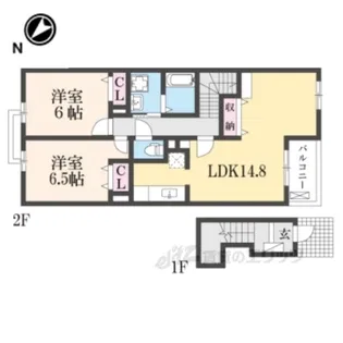 アンシャンテ【2階】の間取り