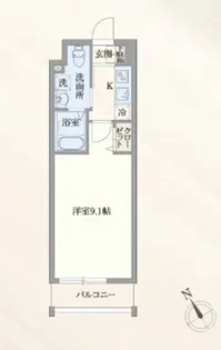 GRAN PASEO門前仲町【3階】の間取り