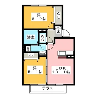 MORE長筬【1階】の間取り