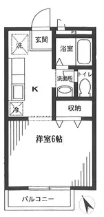 エスペラント烏山II【1階】の間取り