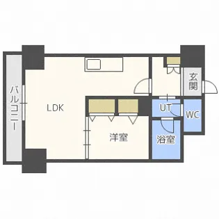 PRIME URBAN宮の沢【8階】の間取り