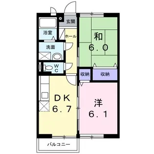 サンアメニテイハウス【2階】の間取り