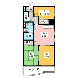 FULL HOUSE 235【5階】の間取り