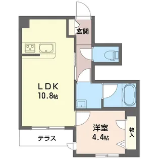 ボヌール小町【1階】の間取り