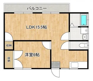 サンハイツA【2階】の間取り