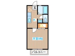 けやき館 B棟の間取り