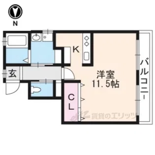 ハイツ福田【1階】の間取り