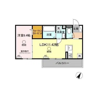 サン ベルナール【2階】の間取り