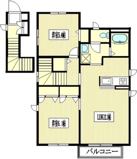 メゾンドクレールB【2階】の間取り