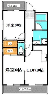 アローハイツ【3階】の間取り