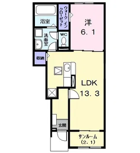 エスペランサ【1階】の間取り