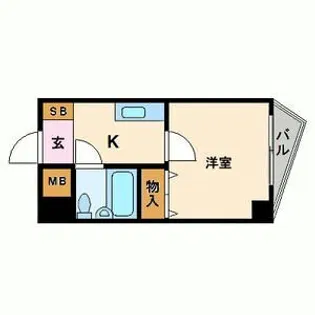 ブリッヂガーデン那古野【7階】の間取り