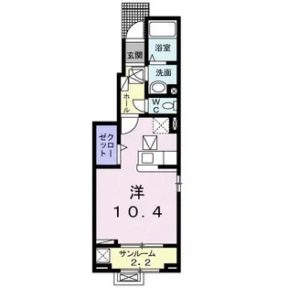 シルクハウス【1階】の間取り