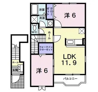 ラッフィナート【2階】の間取り