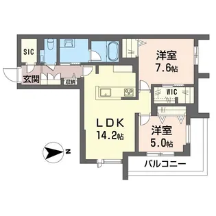 プレヴィア レジデンス【2階】の間取り