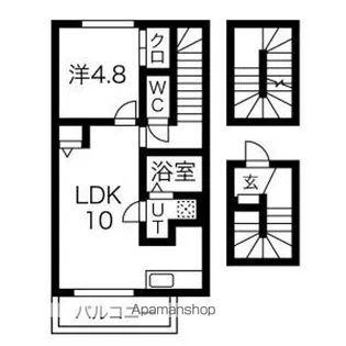 ディアコート東所沢【3階】の間取り