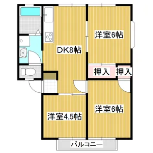 アビタシオン三里塚I【2階】の間取り