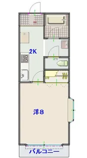 スカイハイツI【3階】の間取り