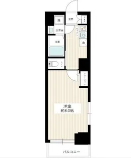 ルクシェール蒲田【8階】の間取り