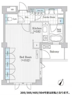 プラチナコート広尾【3階】の間取り