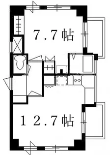 ガレリアM【6階】の間取り