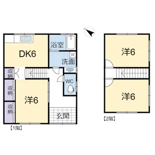広島県安芸高田市吉田町川本【一戸建】の間取り