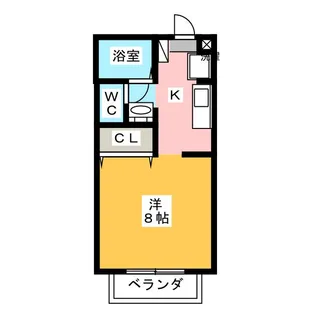 エクセル中川原【1階】の間取り