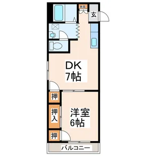 ドルフ楠【2階】の間取り