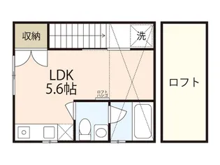 CASA COZY コイン通り(カーサコージー)【2階】の間取り