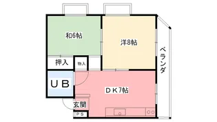 兵庫県西宮市松原町【マンション】の間取り