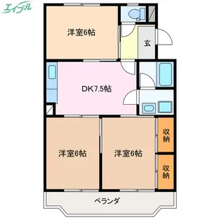 フレンズシャトー【2階】の間取り