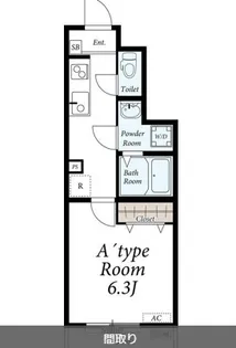 東京都清瀬市松山3【アパート】の間取り