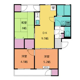 エクセルディアコート【3階】の間取り