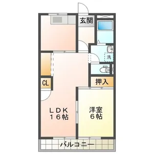 ダイアナポリス桜橋【1階】の間取り